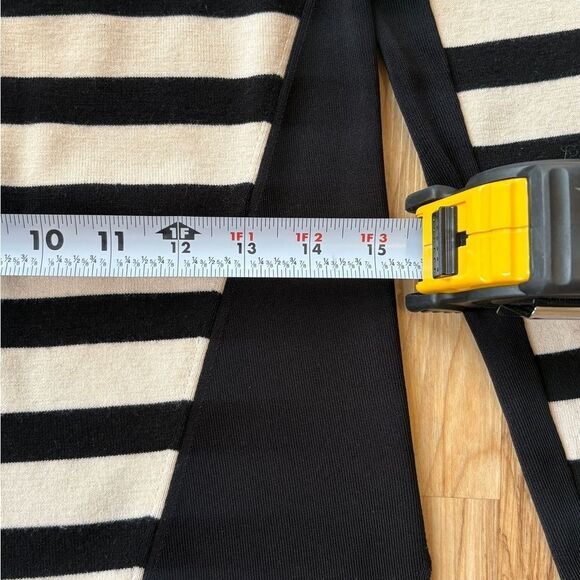 Rag and Bone Sweater Cecilee Merino Wool Striped Black White Size Small Top - Picture 8 of 10